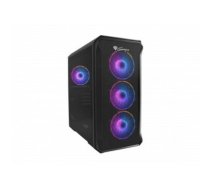 GENESIS IRID 503 ARGB Pc case, Micro tower, 2xUSB 2.0, 2x Jack, 1xUSB 3.0, Black