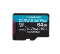 Kingston Technology Canvas Go! Plus memory card 64 GB MicroSD Class 10 UHS-I