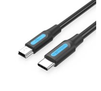 Vention USB 2.0 C Male to Mini-B Male 2A Cable 1M Black