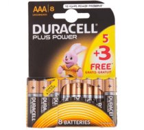 Duracell AAA/LR03, Alkaline Plus Power MN2400, 8 pc(s)