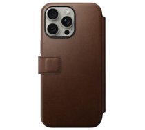 Nomad Modern Leather Folio case for iPhone 15 Pro Max 6,7" brown