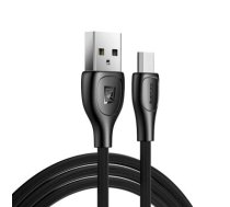 Remax Lesu Pro USB - micro USB data charging cable 480 Mbps 2,1 A 1 m black (RC-160m black)