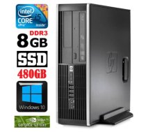 HP 8100 Elite SFF i5-650 8GB 480SSD GT1030 2GB DVD WIN10