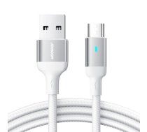 Joyroom USB cable - micro USB 2.4A for fast charging and data transfer 1.2 m white (S-UM018A10)