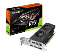 NVIDIA GeForce RTX 3050|Graphics memory size 6 GB|GDDR6|96 bit|PCIE 4.0 16x|Memory clock 14000 MHz|GPU clock 1470 MHz|7680x4320|Cooling Dual Slot Fansink|2xHDMI|2xDisplayPort|Included     Accessories 1. Quick guide2. Low Profile Bracket