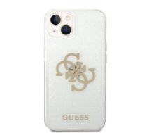 Guess TPU Big 4G Full Glitter Case for iPhone 14 Plus Transparent