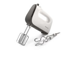 Philips Hand mixer HR3740/00 White/Grey, 450 W, Corded, Number of speeds 5, Shaft material Stainless steel