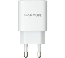 Canyon, Wall charger with 1*USB, QC3.0 18W, Input: 100V-240V, Output: DC 5V/3A,9V/2A,12V/1.5A, Eu plug, OCP/OVP/OTP/SCP, CE, RoHS ,ERP. Size: 80.17*41.23*28.68mm, 50g, White
