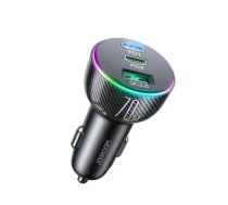 Car charger Joyroom JR-CL26, 2x USB-C PD, 1x USB 70W (black)