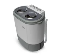 Camry Washing machine CR 8052 Top loading, Washing capacity 3 kg, 1300 RPM, Depth 40 cm, Width 60 cm, White-Grey,
