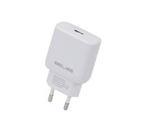 Ładowarka sieciowa 25W GaN USB-C PD 3.0 bez kabla, biała