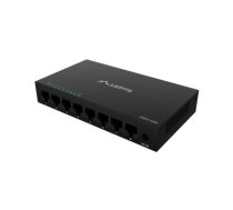 Lanberg Switch 8x1GB/s Unmanagment Gigabit Ethernet Desktop 12V metal case | DSM1-1008