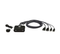 Aten 2-Port USB FHD HDMI Cable KVM Switch CS22HF