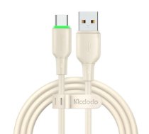 USB to USB-C Cable Mcdodo CA-4750 with LED light 1.2m (beige)