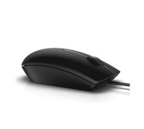 Dell Optical Mouse MS116 Cable, Black, USB 2.0, Black