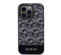 Guess PU G Cube MagSafe Compatible Case for iPhone 14 Pro Max Black