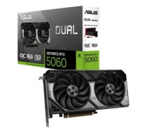 Graphics Card|ASUS|NVIDIA GeForce RTX 5060|8 GB|GDDR7|128 bit|PCIE 5.0 16x|Dual Slot Fansink|1xHDMI|3xDisplayPort|DUAL-RTX5060-O8G
