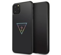 Guess GUHCN65TRMLBK iPhone 11 Pro Max czarny|black hard case Triangle Glitter