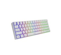 Genesis THOR 660 RGB Gaming keyboard, RGB LED light, US, White, Bluetooth, Wired, Wireless connection, Gateron Red Switch