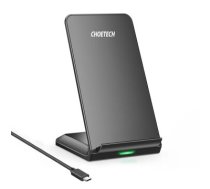 Choetech Qi wireless charger 10W phone stand + USB cable - micro USB black (T524-S)