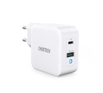 Choetech fast GaN wall charger USB Type C PD USB-A QC3.0 65W 3,25A white (PD8002)