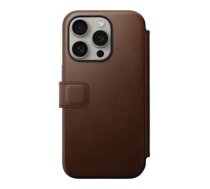 Nomad Modern Leather Folio case for iPhone 15 Pro 6,1" brown