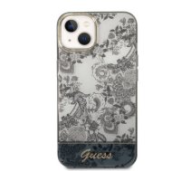 Guess PC/TPU Toile De Jouy Case for iPhone 14 Plus Grey