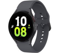 Galaxy Watch 5|Screen 1.4"|Display technology Super AMOLED|Resolution 450 x 450|Wireless connections WLAN/Bluetooth/LTE/NFC|CPU Dual-Core 1.18GHz|Memory 16GB 1.5GB RAM|Material     Aluminium|GPS|Colour Graphite|Battery run time up to 40 hours|Battery capacity 410 mAh|Operating System Wear OS|Dimensions 44.4 x 43.3 x 9.8 mm|Weight 0.033 kg