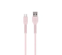 Maxlife MXUC-04 cable USB - microUSB 1,0 m 3A pink