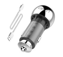 LDNIO C1 USB, USB-C Car charger + Kabel USB-C Cable