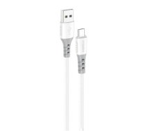 Foneng X66 USB to Micro USB Cable, 20W, 3A, 1m (White)