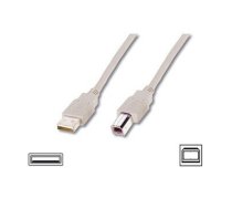Logilink USB 2.0 connection cable USB A male, USB B male, 3 m, Black