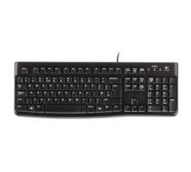 Logitech K120 Multimedia, Keyboard layout EN/RU, USB Port, 1.5 m, Black, Russian, Numeric keypad, 550 g