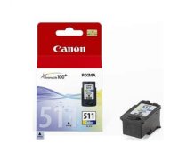 Canon CL-511 Tri-Colour Ink Cartridge, Cyan, Magenta, Yellow