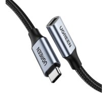 UGREEN US372 USB Type C 3.1 Gen2 Male to Female Cable Nickel Plating 1m (Black)