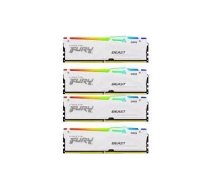 KINGSTON 64GB 6000MT/S DDR5 CL40 DIMM (KIT OF 4) FURY BEAST WHITE RGB XMP