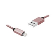 PS USB-8PIN kabelis 1m rozā krāsā