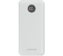 CANYON PB-2002 Power bank 20000mAh Li-poly battery, Input Type-C 5V3A,9V2A,18W , Output Type-C：5V3A,9V2.2A,12V1.5A,20W, Output     USBA1/USBA2：5V3A,5V/4.5A,4.5V/5A,9V2A,12V1.5A,22.5W147.5*69*28.6mm, 0.437g , cable Type C, white