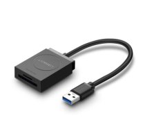 Ugreen CR127 USB 3.0 karšu lasītājs SD / SDHC / SDXC, microSD / microSDHC / microSDXC melns