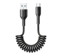 Fast Charging cable for car Joyroom USB-A to Type-C Easy-Travel Series 3A 1.5m, coiled (black)