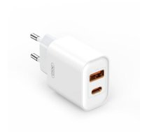 XO wall charger CE12 PD QC 3.0 20W 1x USB 1x USB-C white