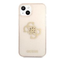 GUHCP13SPCUGL4GGO Guess TPU Big 4G Full Glitter Case for iPhone 13 Mini Gold