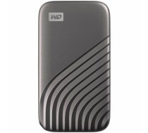 WD My Passport External SSD 500GB USB 3.2, Space Gray, 1050MB/s Read, 1000MB/s Write, PC & Mac Compatiable