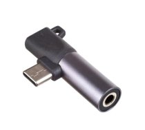 Akyga adapter AK-AD-62 USB type C (m) / USB type C (f) / Jack 3,5 mm