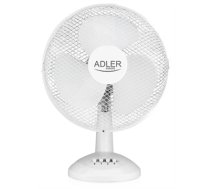 Adler Fan table top AD 7303 White, 45 W, Diameter 30 cm, Number of speeds 3, Oscillation