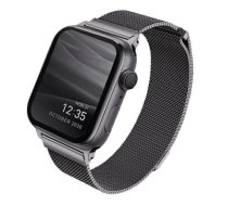UNIQ pasek Dante Apple Watch Series 4|5|6|7|8|SE|SE2 38|40|41mm Stainless Steel grafitowy|graphite