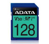 ADATA Premier Pro UHS-I SDXC, 128 GB, Flash memory class 10, U3, V30, 85 MB/s, 100 MB/s