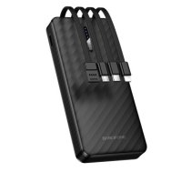 Borofone Power Bank 10000mAh BJ84 Smooth - USB - with USB, Type C, Lightning and Micro USB cables black