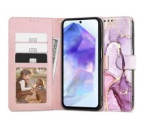 Tech-Protect Wallet case for Samsung Galaxy A55 5G - pink marble