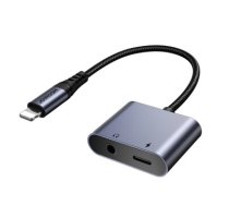 Joyroom SY-L01 Lightning to Lightning | 3.5 mm mini jack DAC adapter 2in1 - black